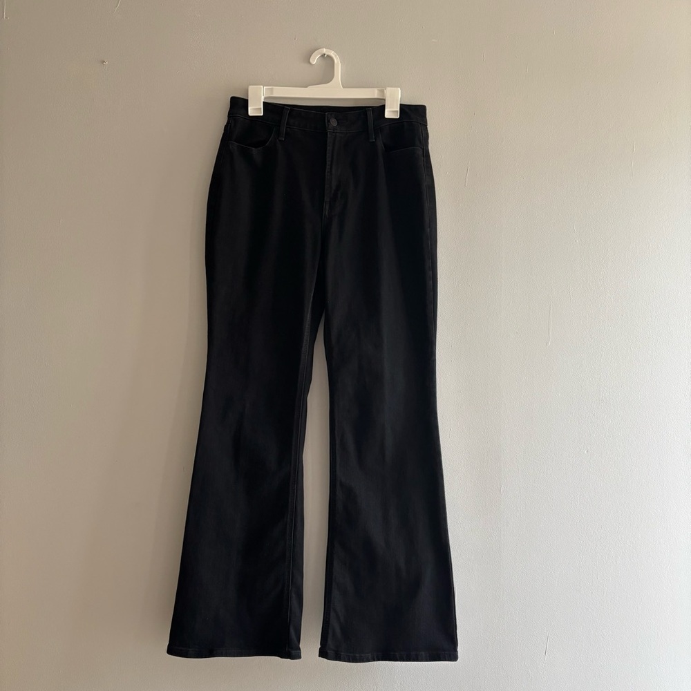 Old Navy Womens Black Size 10 High Rise-Wow Flare Jeans